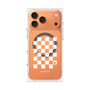 プレミアムスクエアケース with MagSafe［ Racing checkered flag White - レーシングチェッカーフラッグ ホワイト ］