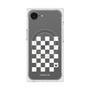 プレミアムスクエアケース with MagSafe［ Racing checkered flag White - レーシングチェッカーフラッグ ホワイト ］