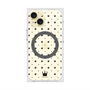 プレミアムスクエアケース with MagSafe［ CASEPLAY Crown dots Black - ケースプレイ・クラウン・ドッツ ブラック ］