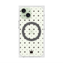 プレミアムスクエアケース with MagSafe［ CASEPLAY Crown dots Black - ケースプレイ・クラウン・ドッツ ブラック ］