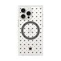 プレミアムスクエアケース with MagSafe［ CASEPLAY Crown dots Black - ケースプレイ・クラウン・ドッツ ブラック ］