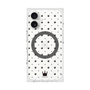 プレミアムスクエアケース with MagSafe［ CASEPLAY Crown dots Black - ケースプレイ・クラウン・ドッツ ブラック ］