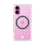 プレミアムスクエアケース with MagSafe［ CASEPLAY Crown dots White - ケースプレイ・クラウン・ドッツ ホワイト ］
