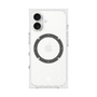 プレミアムスクエアケース with MagSafe［ CASEPLAY Crown dots White - ケースプレイ・クラウン・ドッツ ホワイト ］