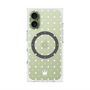 プレミアムスクエアケース with MagSafe［ CASEPLAY Crown dots White - ケースプレイ・クラウン・ドッツ ホワイト ］