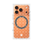 プレミアムスクエアケース with MagSafe［ CASEPLAY Crown dots White - ケースプレイ・クラウン・ドッツ ホワイト ］