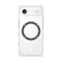 プレミアムスクエアケース with MagSafe［ CASEPLAY Crown dots White - ケースプレイ・クラウン・ドッツ ホワイト ］
