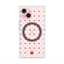 プレミアムスクエアケース with MagSafe［ CASEPLAY Crown dots Red - ケースプレイ・クラウン・ドッツ レッド ］