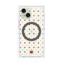 プレミアムスクエアケース with MagSafe［ CASEPLAY Crown dots Red - ケースプレイ・クラウン・ドッツ レッド ］