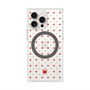 プレミアムスクエアケース with MagSafe［ CASEPLAY Crown dots Red - ケースプレイ・クラウン・ドッツ レッド ］
