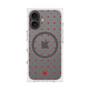 プレミアムスクエアケース with MagSafe［ CASEPLAY Crown dots Red - ケースプレイ・クラウン・ドッツ レッド ］