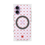 プレミアムスクエアケース with MagSafe［ CASEPLAY Crown dots Red - ケースプレイ・クラウン・ドッツ レッド ］