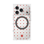 プレミアムスクエアケース with MagSafe［ CASEPLAY Crown dots Red - ケースプレイ・クラウン・ドッツ レッド ］