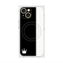 プレミアムスクエアケース with MagSafe［ CASEPLAY Bi-Colors Black & White - ケースプレイ・バイカラー ブラック＆ホワイト ］