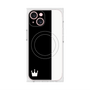 プレミアムスクエアケース with MagSafe［ CASEPLAY Bi-Colors Black & White - ケースプレイ・バイカラー ブラック＆ホワイト ］