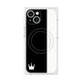 プレミアムスクエアケース with MagSafe［ CASEPLAY Bi-Colors Black & White - ケースプレイ・バイカラー ブラック＆ホワイト ］