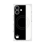プレミアムスクエアケース with MagSafe［ CASEPLAY Bi-Colors Black & White - ケースプレイ・バイカラー ブラック＆ホワイト ］