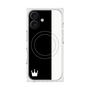 プレミアムスクエアケース with MagSafe［ CASEPLAY Bi-Colors Black & White - ケースプレイ・バイカラー ブラック＆ホワイト ］