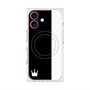 プレミアムスクエアケース with MagSafe［ CASEPLAY Bi-Colors Black & White - ケースプレイ・バイカラー ブラック＆ホワイト ］