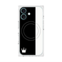 プレミアムスクエアケース with MagSafe［ CASEPLAY Bi-Colors Black & White - ケースプレイ・バイカラー ブラック＆ホワイト ］
