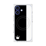 プレミアムスクエアケース with MagSafe［ CASEPLAY Bi-Colors Black & White - ケースプレイ・バイカラー ブラック＆ホワイト ］