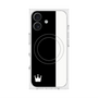 プレミアムスクエアケース with MagSafe［ CASEPLAY Bi-Colors Black & White - ケースプレイ・バイカラー ブラック＆ホワイト ］