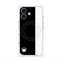 プレミアムスクエアケース with MagSafe［ CASEPLAY Bi-Colors Black & White - ケースプレイ・バイカラー ブラック＆ホワイト ］