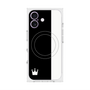 プレミアムスクエアケース with MagSafe［ CASEPLAY Bi-Colors Black & White - ケースプレイ・バイカラー ブラック＆ホワイト ］