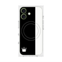 プレミアムスクエアケース with MagSafe［ CASEPLAY Bi-Colors Black & White - ケースプレイ・バイカラー ブラック＆ホワイト ］