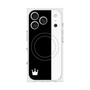 プレミアムスクエアケース with MagSafe［ CASEPLAY Bi-Colors Black & White - ケースプレイ・バイカラー ブラック＆ホワイト ］