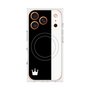 プレミアムスクエアケース with MagSafe［ CASEPLAY Bi-Colors Black & White - ケースプレイ・バイカラー ブラック＆ホワイト ］
