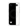 プレミアムスクエアケース with MagSafe［ CASEPLAY Bi-Colors Black & White - ケースプレイ・バイカラー ブラック＆ホワイト ］
