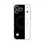 プレミアムスクエアケース with MagSafe［ CASEPLAY Bi-Colors Black & White - ケースプレイ・バイカラー ブラック＆ホワイト ］