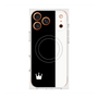 プレミアムスクエアケース with MagSafe［ CASEPLAY Bi-Colors Black & White - ケースプレイ・バイカラー ブラック＆ホワイト ］