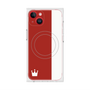 プレミアムスクエアケース with MagSafe［ CASEPLAY Bi-Colors Red & White - ケースプレイ・バイカラー レッド＆ホワイト ］