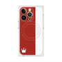 プレミアムスクエアケース with MagSafe［ CASEPLAY Bi-Colors Red & White - ケースプレイ・バイカラー レッド＆ホワイト ］