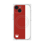 プレミアムスクエアケース with MagSafe［ CASEPLAY Bi-Colors Red & White - ケースプレイ・バイカラー レッド＆ホワイト ］