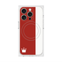 プレミアムスクエアケース with MagSafe［ CASEPLAY Bi-Colors Red & White - ケースプレイ・バイカラー レッド＆ホワイト ］