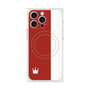 プレミアムスクエアケース with MagSafe［ CASEPLAY Bi-Colors Red & White - ケースプレイ・バイカラー レッド＆ホワイト ］