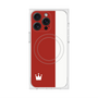 プレミアムスクエアケース with MagSafe［ CASEPLAY Bi-Colors Red & White - ケースプレイ・バイカラー レッド＆ホワイト ］