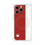 プレミアムスクエアケース with MagSafe［ CASEPLAY Bi-Colors Red & White - ケースプレイ・バイカラー レッド＆ホワイト ］