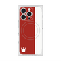 プレミアムスクエアケース with MagSafe［ CASEPLAY Bi-Colors Red & White - ケースプレイ・バイカラー レッド＆ホワイト ］