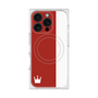 プレミアムスクエアケース with MagSafe［ CASEPLAY Bi-Colors Red & White - ケースプレイ・バイカラー レッド＆ホワイト ］
