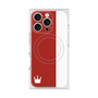 プレミアムスクエアケース with MagSafe［ CASEPLAY Bi-Colors Red & White - ケースプレイ・バイカラー レッド＆ホワイト ］