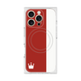 プレミアムスクエアケース with MagSafe［ CASEPLAY Bi-Colors Red & White - ケースプレイ・バイカラー レッド＆ホワイト ］