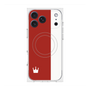 プレミアムスクエアケース with MagSafe［ CASEPLAY Bi-Colors Red & White - ケースプレイ・バイカラー レッド＆ホワイト ］