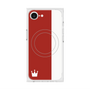 プレミアムスクエアケース with MagSafe［ CASEPLAY Bi-Colors Red & White - ケースプレイ・バイカラー レッド＆ホワイト ］