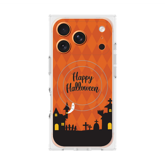プレミアムスクエアケース with MagSafe［ Halloween World - Orange ］