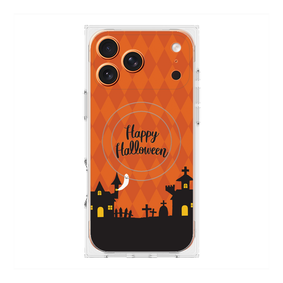 プレミアムスクエアケース with MagSafe［ Halloween World - Orange ］