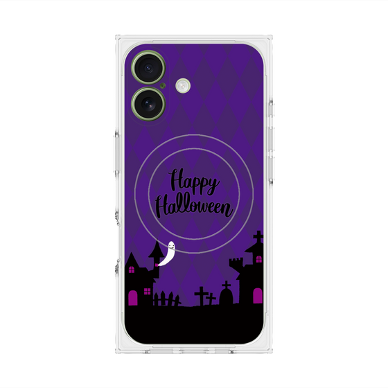 プレミアムスクエアケース with MagSafe［ Halloween World - Purple ］